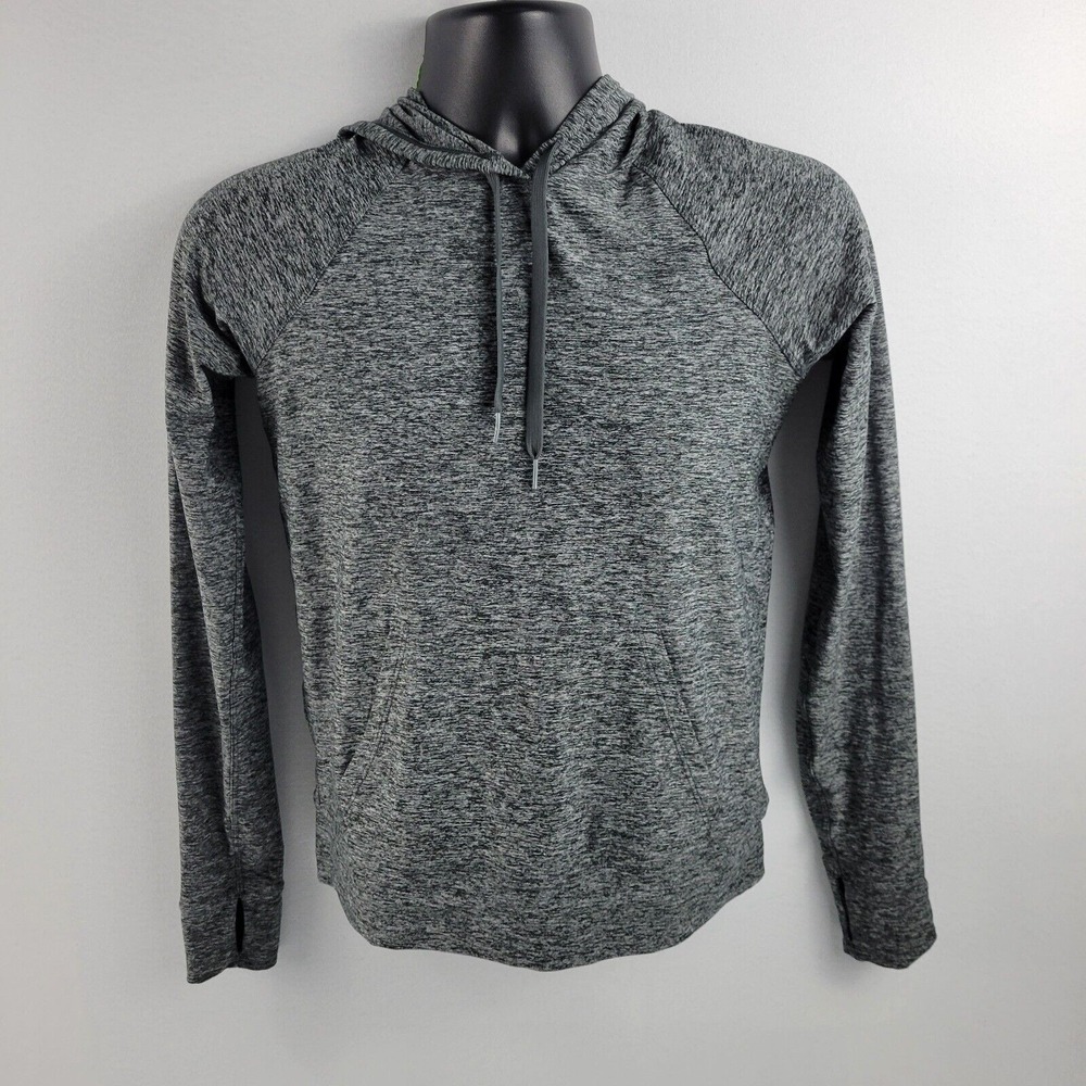 Outdoor Voices Womens Sweater Small Heather Gray All Day Hoodie‎ Drawstring 1059